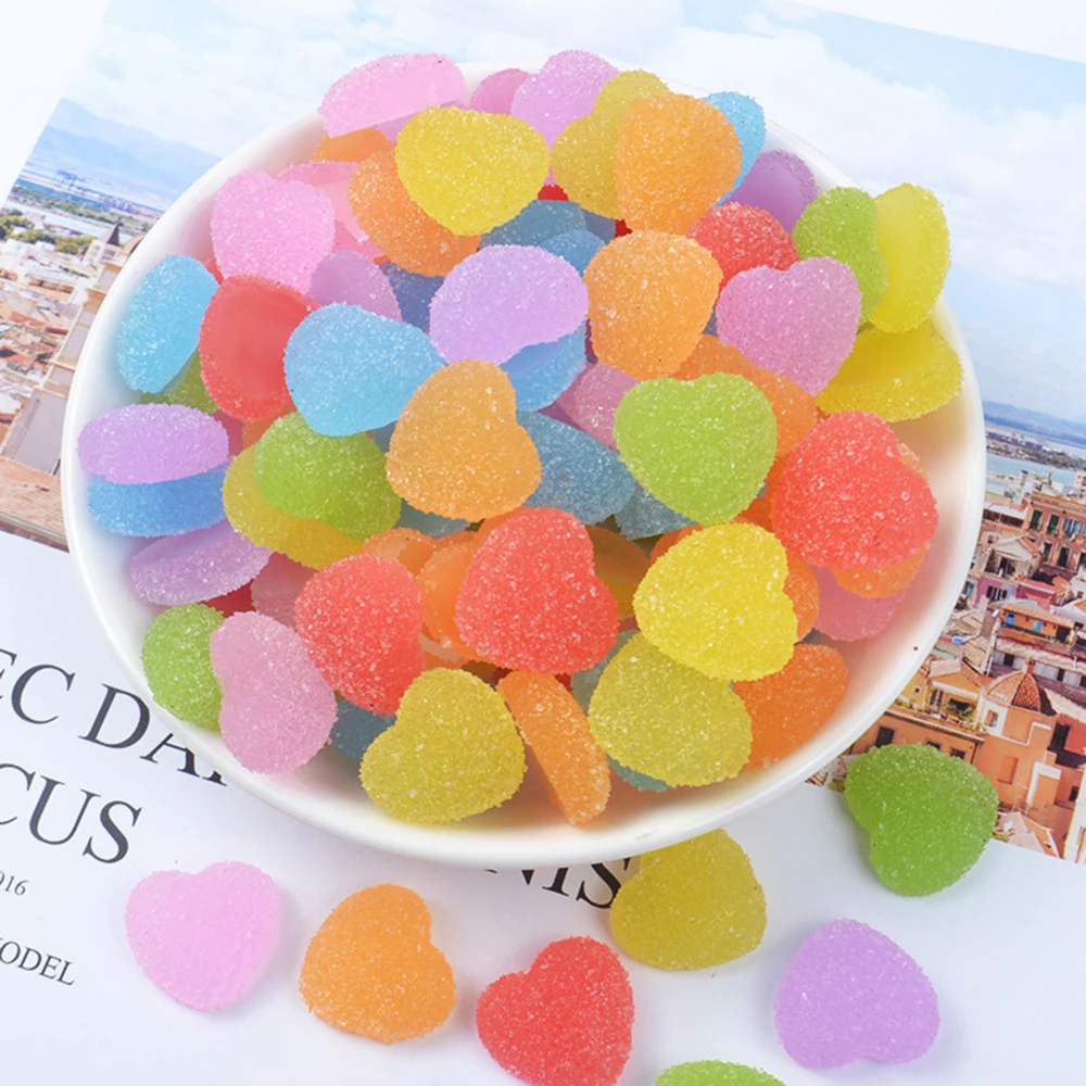 

10Pcs Charms Love Sweet Sugar Bead Model Tool for Slime Toys Children Addition Modeling Clay Polymer DIY Accessories for Kids E