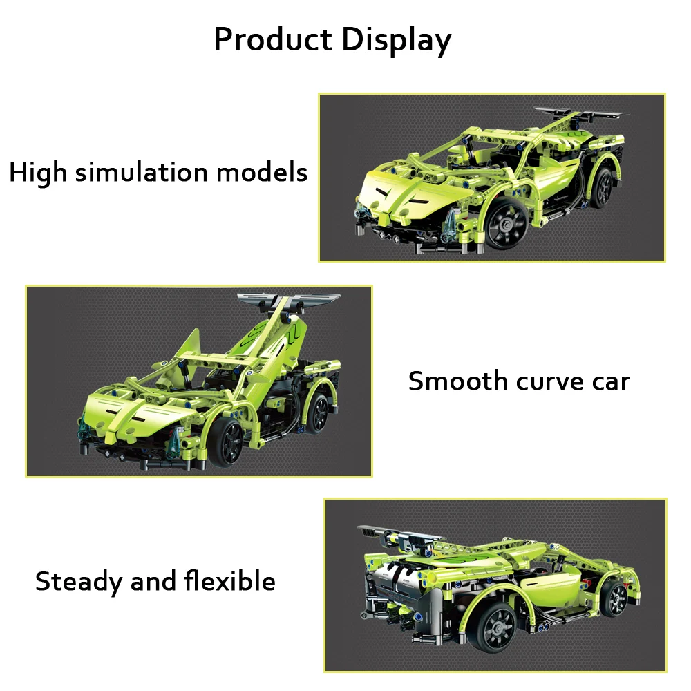Радиоуправляемая скоростная Гоночная машина с дистанционным управлением, радиоуправляемая светодиодная машинка, модель строительных блоков, игрушки для мальчиков, игра