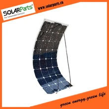 100W flexible and portable solar panel for 12V battery