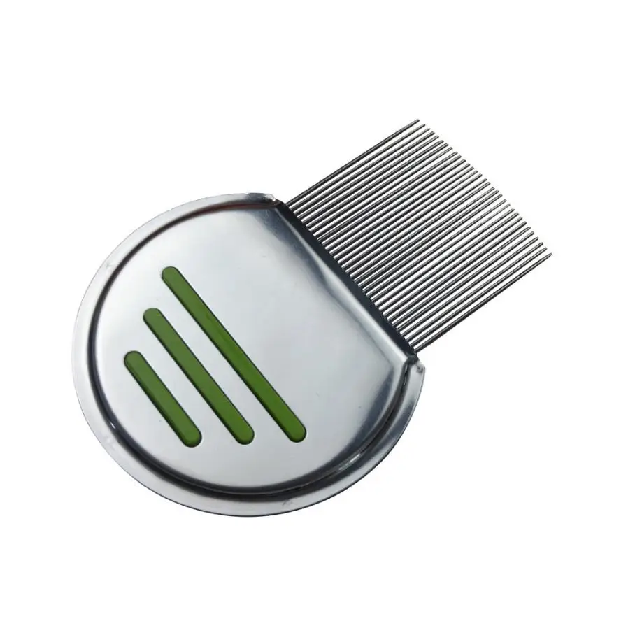 1PC Silver Terminator Lice Comb Hair Rid Headlice stainless steel Metal