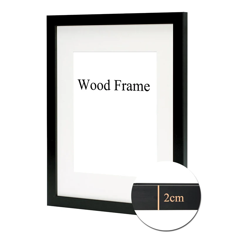 Nature Solid Simple Frame Kayu A4 A3 Hitam Putih Pink Warna Bingkai Foto Gambar Dengan Tikar Untuk Dinding Pemasangan Perangkat Keras Termasuk Bingkai Aliexpress