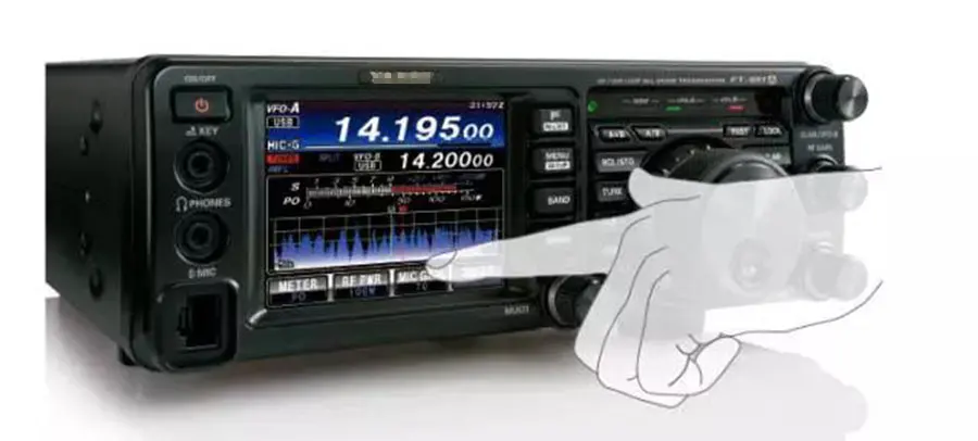 Подходит для Yaesu FT-991A HF/VHF/UHF полнорежимный цифровой коротковолновый 100 Вт Мощный Автомобильный радиоприемопередатчик