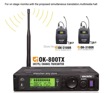 

UHF 1 transmitter Wireless Monitor System 2 Receiver Wireless In Ear Monitor System Earphone In-ear Monitoring 830-842Mhz