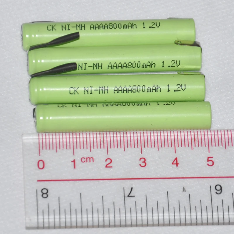 UNITEK 4PCS 1.2V AAAA rechargeable battery 800mah 4A ni mh nimh cell