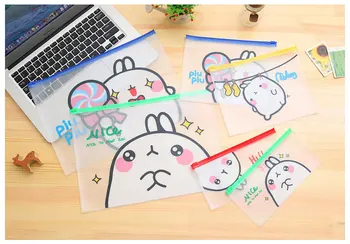 

kawaii Rabbit Files folder Document Filing Bag for school office folders file organizer material escolar