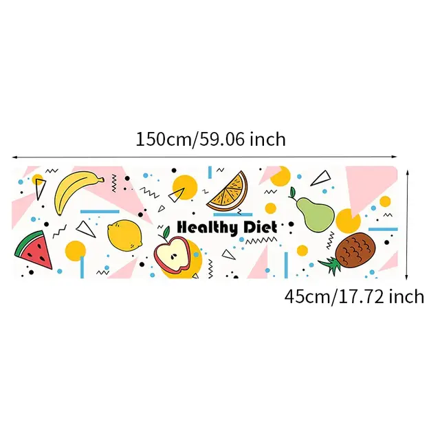 Cartoon Print Doormat Rugs Kitchen Carpet Anti Slip Long