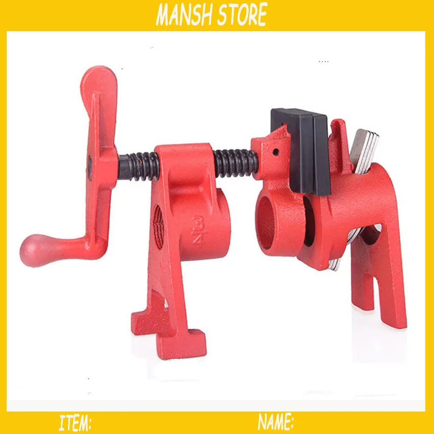 1/2" Pipe Clamp Heavy Duty Woodworking Clamps 2pcs/lot Free Shippingin
