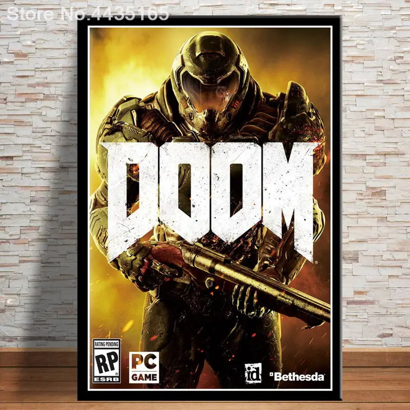 35x51 J2346- The Ultimate DOOM Vintage Game Pop 