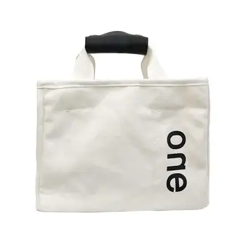 

Casual Letter Print Canvas Crossbody Shoulder Bag Women Square Tote Pouch