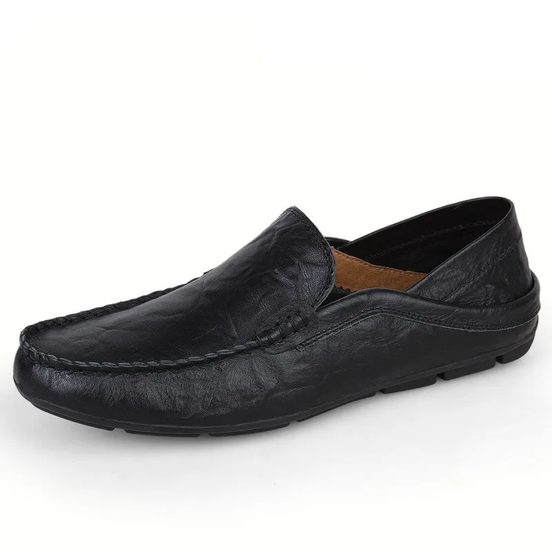 big size 36-47 mens shoes fashion brand men loafers spring autumn moccasins men genuine leather walking shoes men's flats shoes