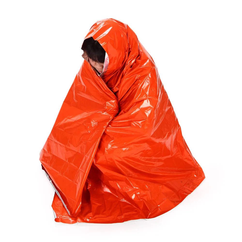 

210 * 130cm Thicken Warming Emergency Blanket Climbing Outdoor Survival Kits Rescue Equipment Emergency Survival Tool Hunting