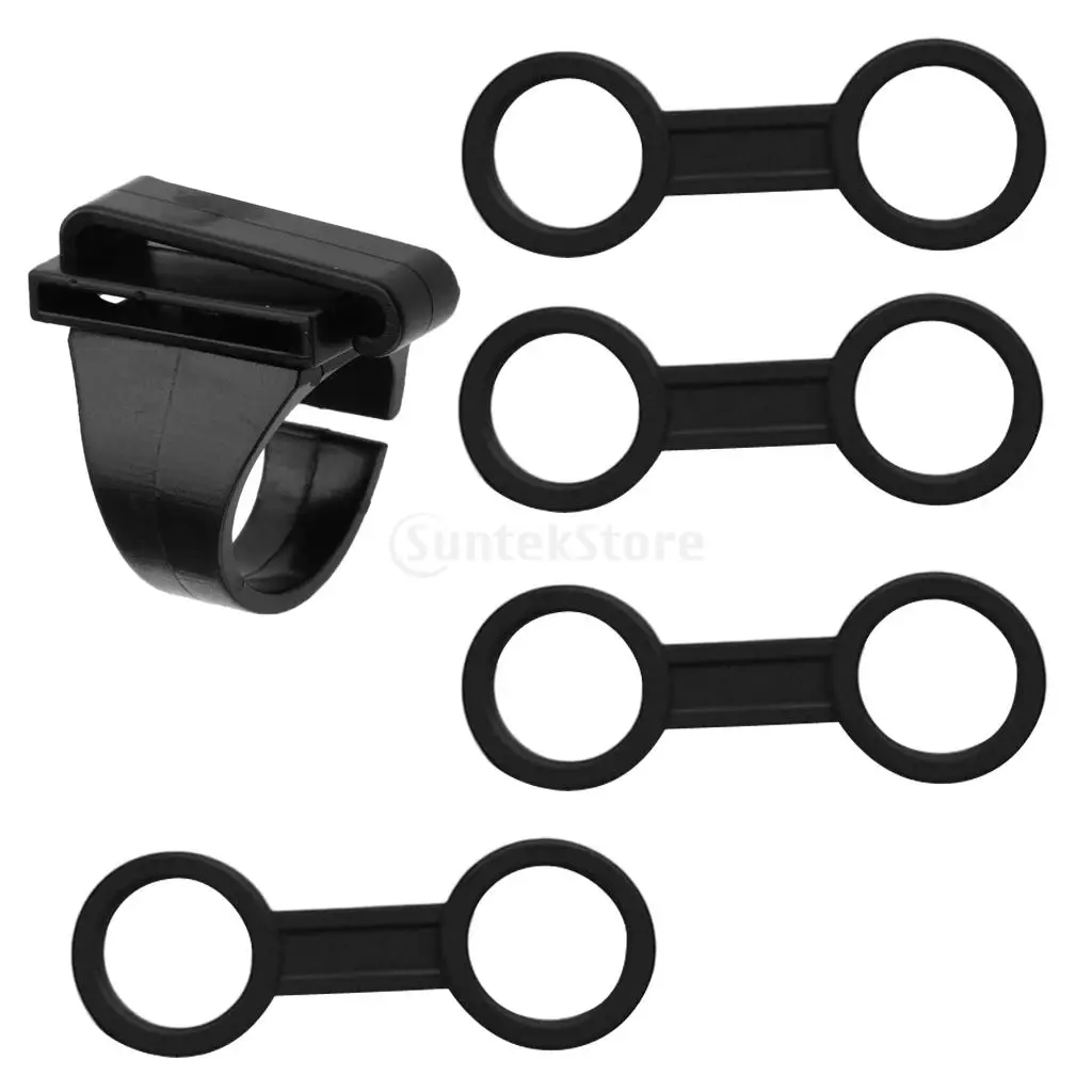 4 Pieces Scuba Diving Dive Snorkeling Silicone Snorkel Mask Keeper