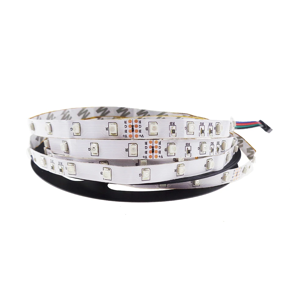 3528 RGB led strip DC12V 5M 60led/M flexible stripe rope changeable strip non-waterproof for home car party decor SR 3528 RGB led strip DC12V 5M 60led/M flexible stripe rope changeable strip non-waterproof for home car party decor SR