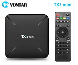 TX3 Мини Android 7,1 ТВ коробка 2GB16GB Amlogic S905W 4 ядра Suppot H.265 Wi-Fi Google Play Store Media Player TX3mini