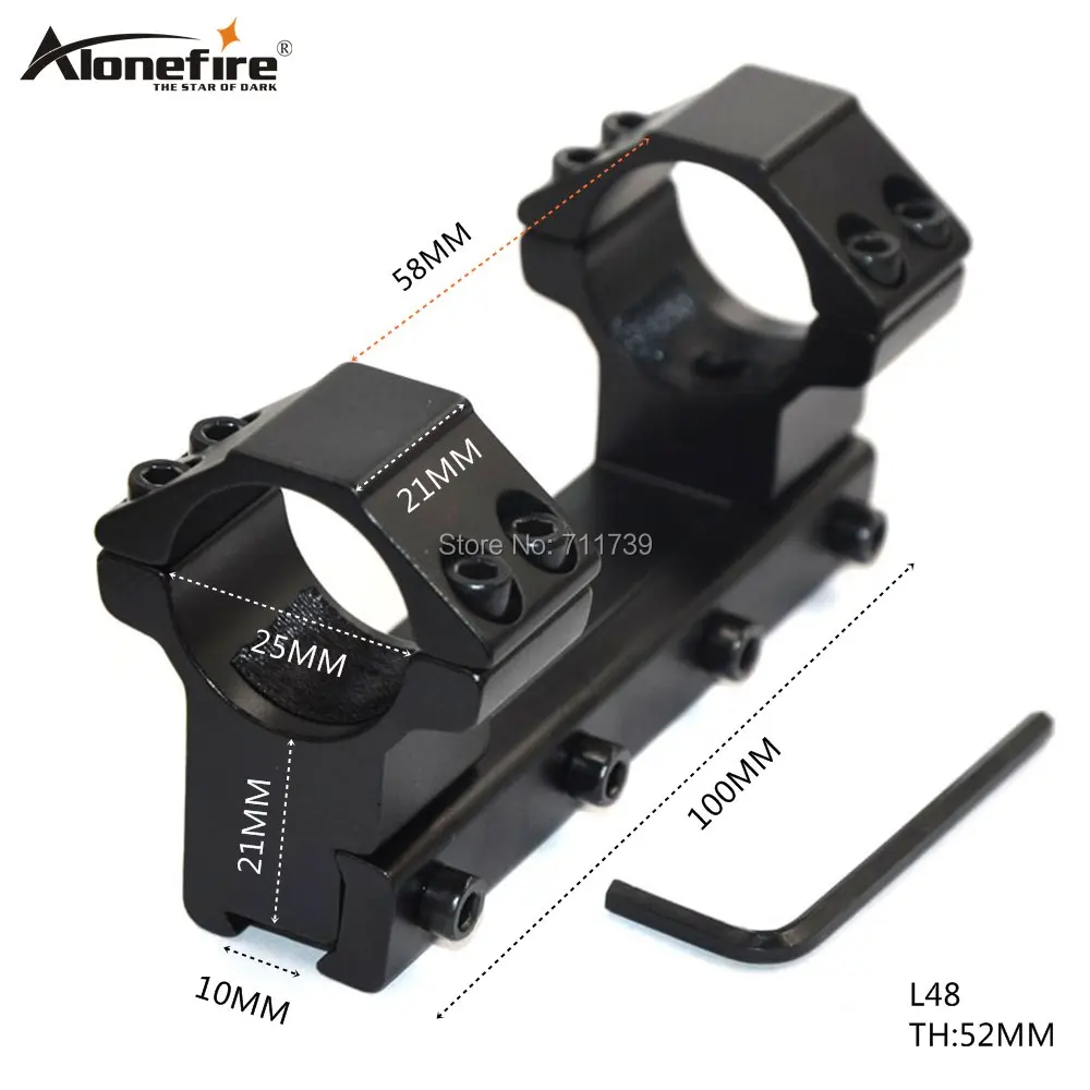 AloneFire L48 двойное кольцо " /25,4 мм кольцо низкий профиль 11 мм ласточкин хвост рельс крепление ласточкин хвост металлический Тактический Штатив для охоты крепление