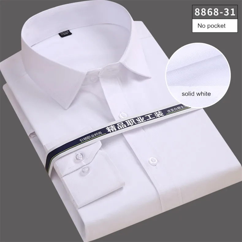 2019 Мода Большой размер 8XL 7XL 6XL 5XL мужские полосатые рубашки с длинным рукавом высокого качества булавка-клетчатая однотонная мужская