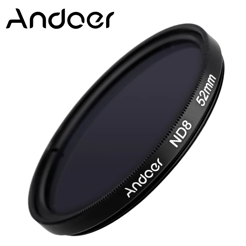 52mm Andoer UV+CPL+ND8 Filter Kit Circular Polarizer Filter ND8 Neutral Density Filter for Nikon Canon Pentax Sony DSLR Camera