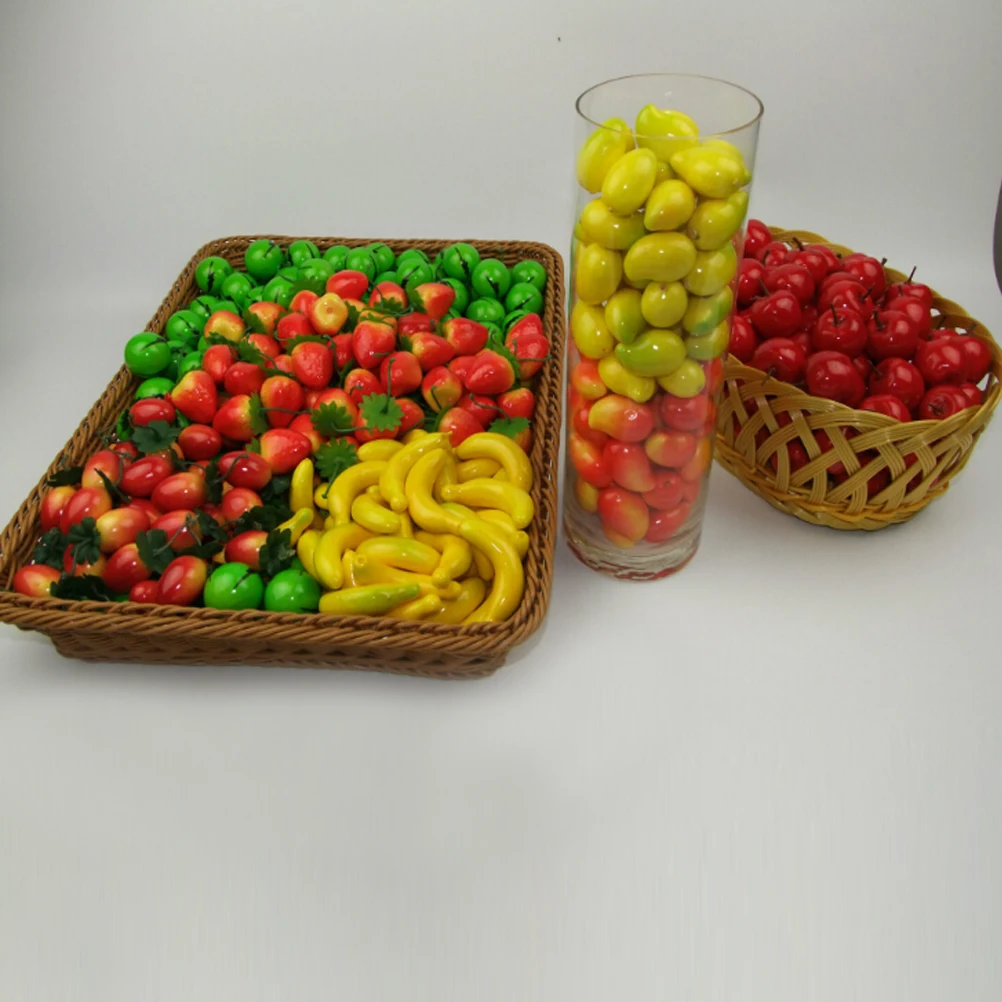 

20Pcs/lot Artificial Mini Simulation Foam Plastic Fake Artificial Fruit and Vegetables House Party Kitchen Wedding Decoration