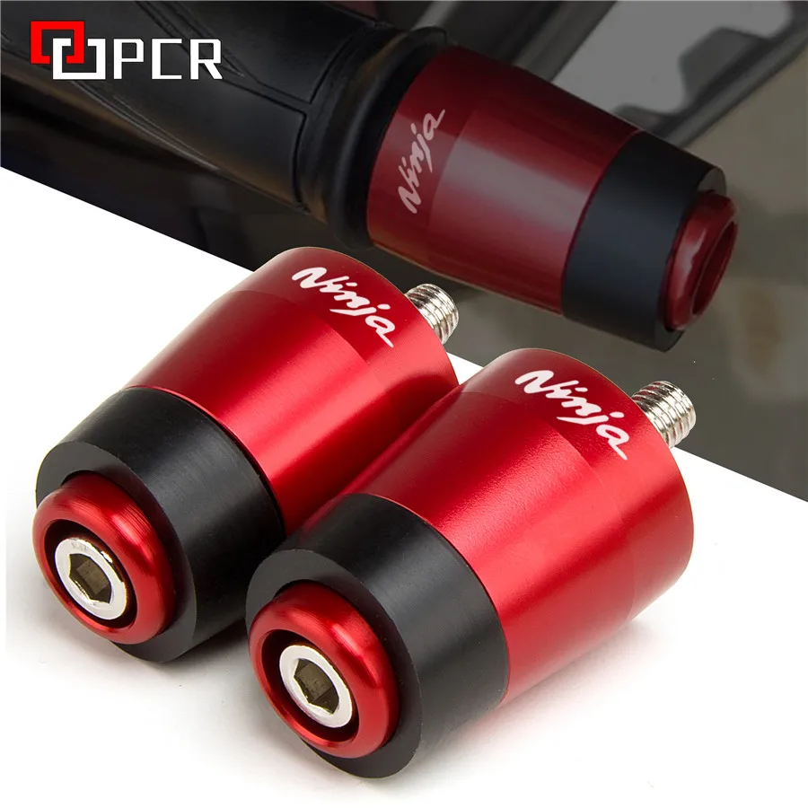 

Motorcycle Accessories Handlebar Grips Bar Ends Cap Slider For KAWASAKI NINJA 250 300 400 650 1000 ZX6R ZX10R ER6F