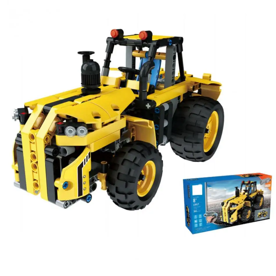 RC инженерный грузовик DIY сборка автомобиля строительный блок игрушка 2,4 ГГц 4CH нагрузки добыча грузовик Pushdozer Трактор Игрушки для детей