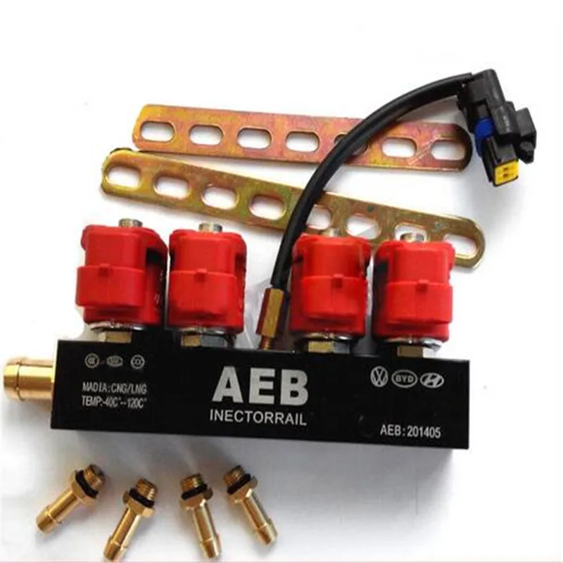 Инжекторная рейка AEB Common Rail для последовательной системы CNG 4 Cylinderes Топливная форсунка Rail Kit