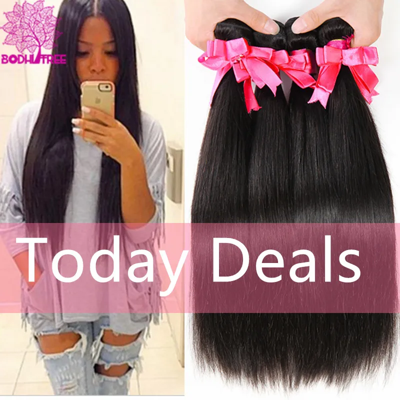 Mink Brazilian Virgin Hair Straight 3 Bundle Deals Human Hair Weave 8A Unprocessed Brazilian Straight Weave Tissage Bresilienne