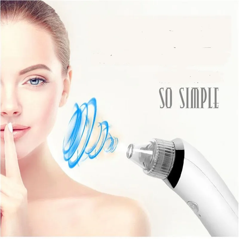 Electric Vacuum Suction Facial Pore Cleaner Nose Blackhead Comedo Remover Face Cleansing Pustule Acne Cleaning Removal Skin Care