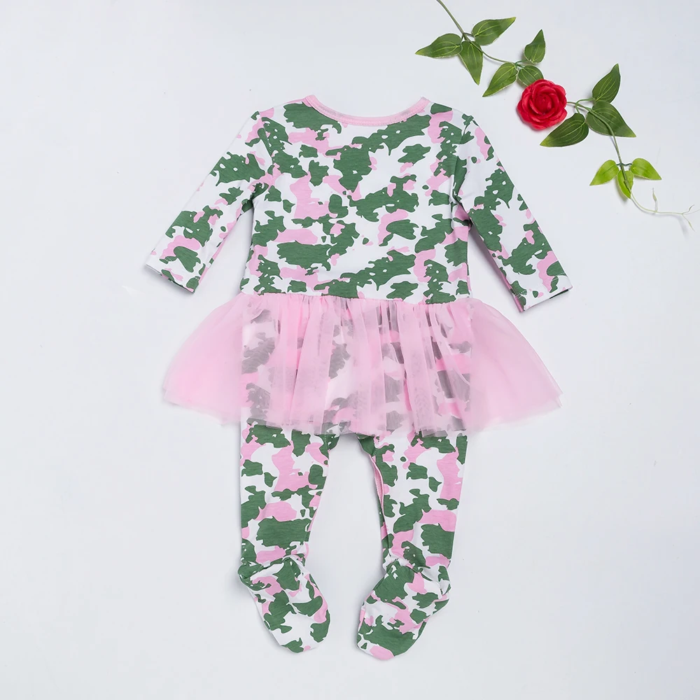 YK & Loving/модное армейское платье боди для маленьких девочек Loving хлопковая осенняя