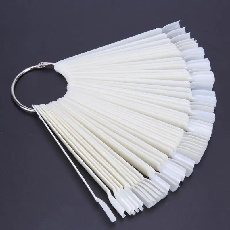

25/50/100pcs Fake Nail Art Display Nail Tips Tools Manicure Practice Polish Decoration Nail Art Extension Nails