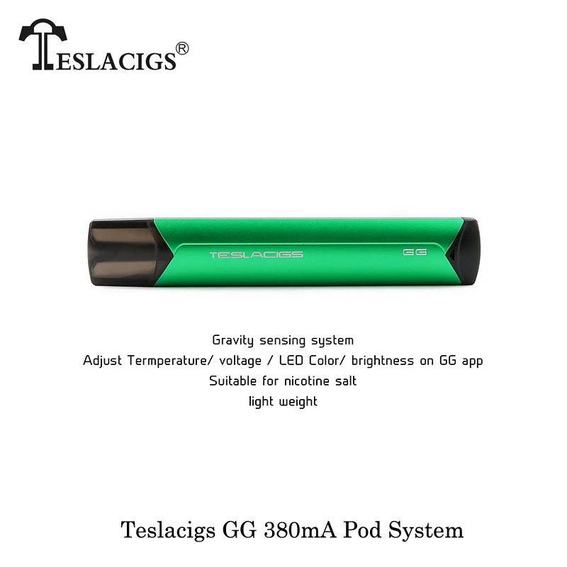 Электронные сигареты Teslacigs Tesla GG 380mA Pod система 2 мл емкость встроенный аккумулятор