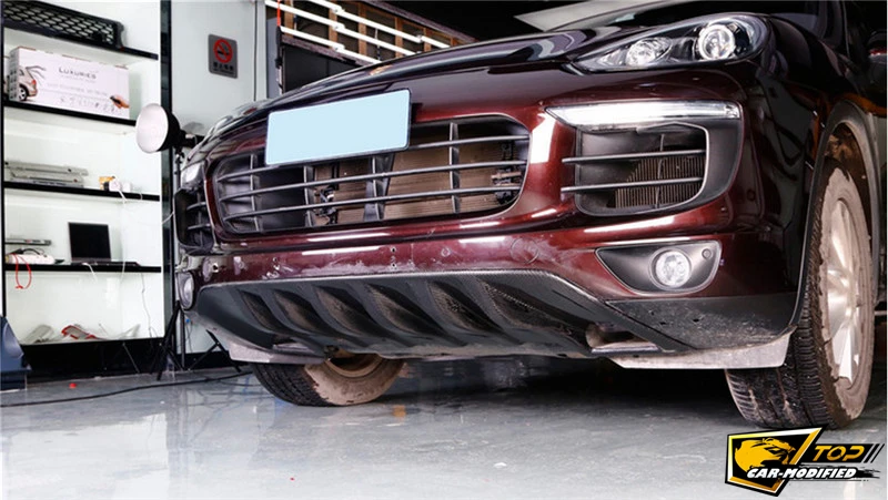 Углерода Волокно спереди и сзади автомобиля бампера для Porsche Cayenne