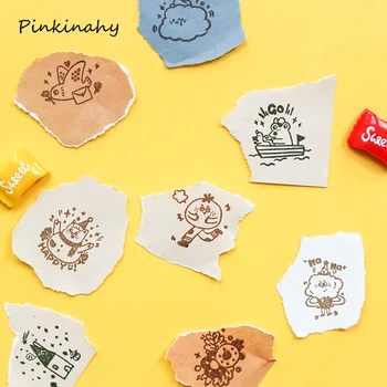 

Daily Life Animals Plants Decoration stamp wooden rubber stamps for scrapbooking stationery DIY craft standard stamp YZ013