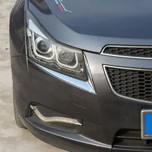Jameo Авто АБС хромированные автомобильные фары для бровей украшения наклейки для Chevrolet Chevry Cruze 2014-2009 аксессуары