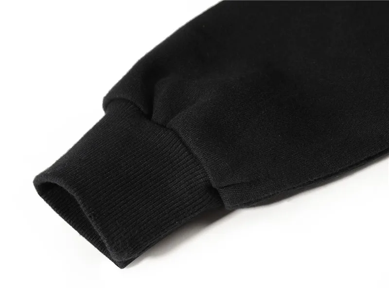 Темный значок сплошной цвет махровый материал с дырками толстовка мужская пустой пуловер мужские толстовки черный зеленый