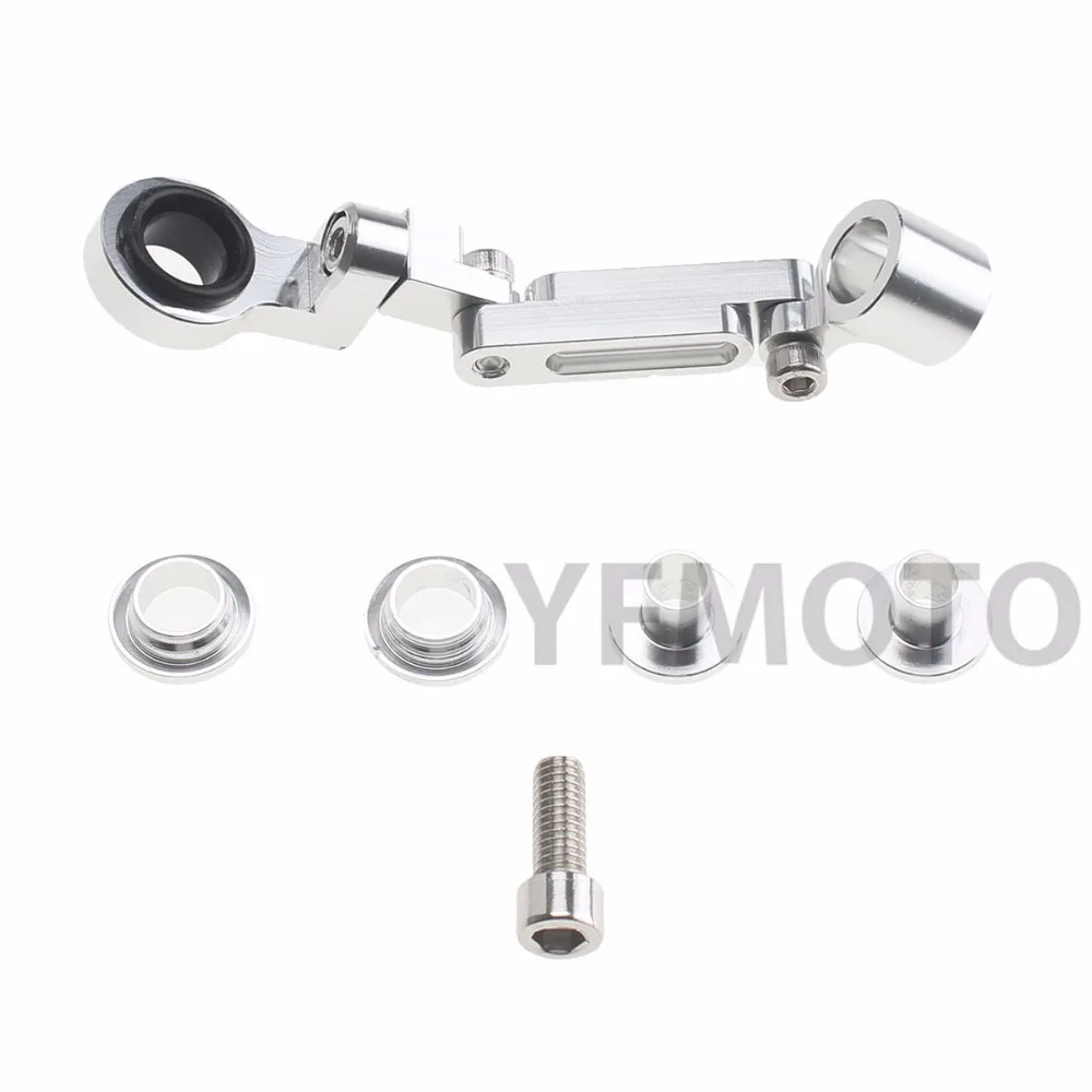 Silver Aluminum Fluid Tank Motorcycle Brake Clutch Reservoir Front