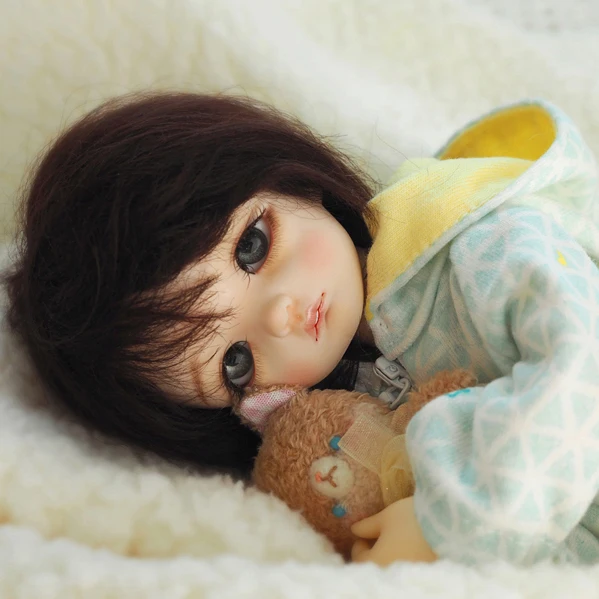 Кукольный парик luodoll BJD sd кукла 1/6 кукольный Марон мужской и женский кукла подарок(включает макияж и глаза