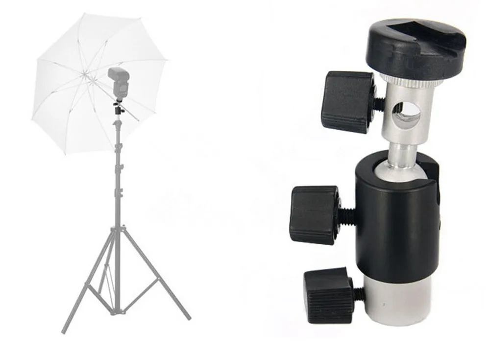 Multi Function Umbrella Holder Bracket 360 Swivel Ball Head Light Stand