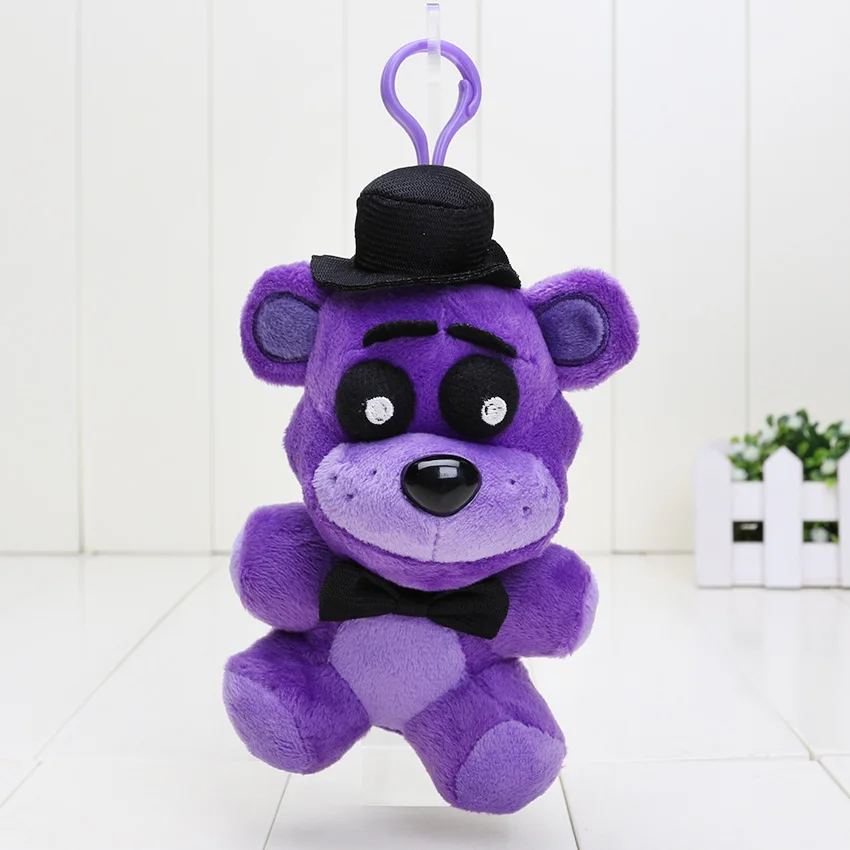 Пять ночей у Фредди плюшевый FNAF фиолетовый Медвежонок Freddy Fazbear плюшевые игрушки чучело кулон в форме куклы 25 см/14 см