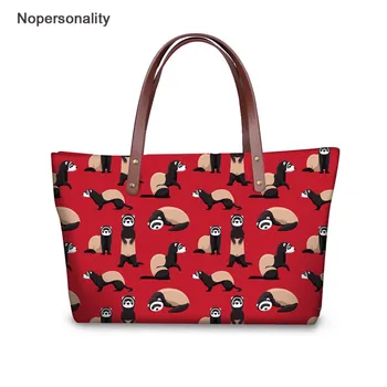 

Nopersonality Cute Ferrets Printing Women Handbags Design Top-Handle Fashion Shoulder Bag Famous Brands with High Quality