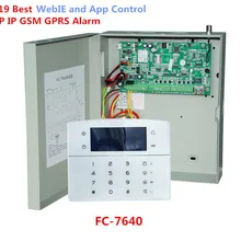 Промышленная RJ45 Ethernet IP сигнализация 8 проводных зон 32 беспроводных зон TCP/IP GSM сигнализация домашняя сигнализация для семейной безопасности