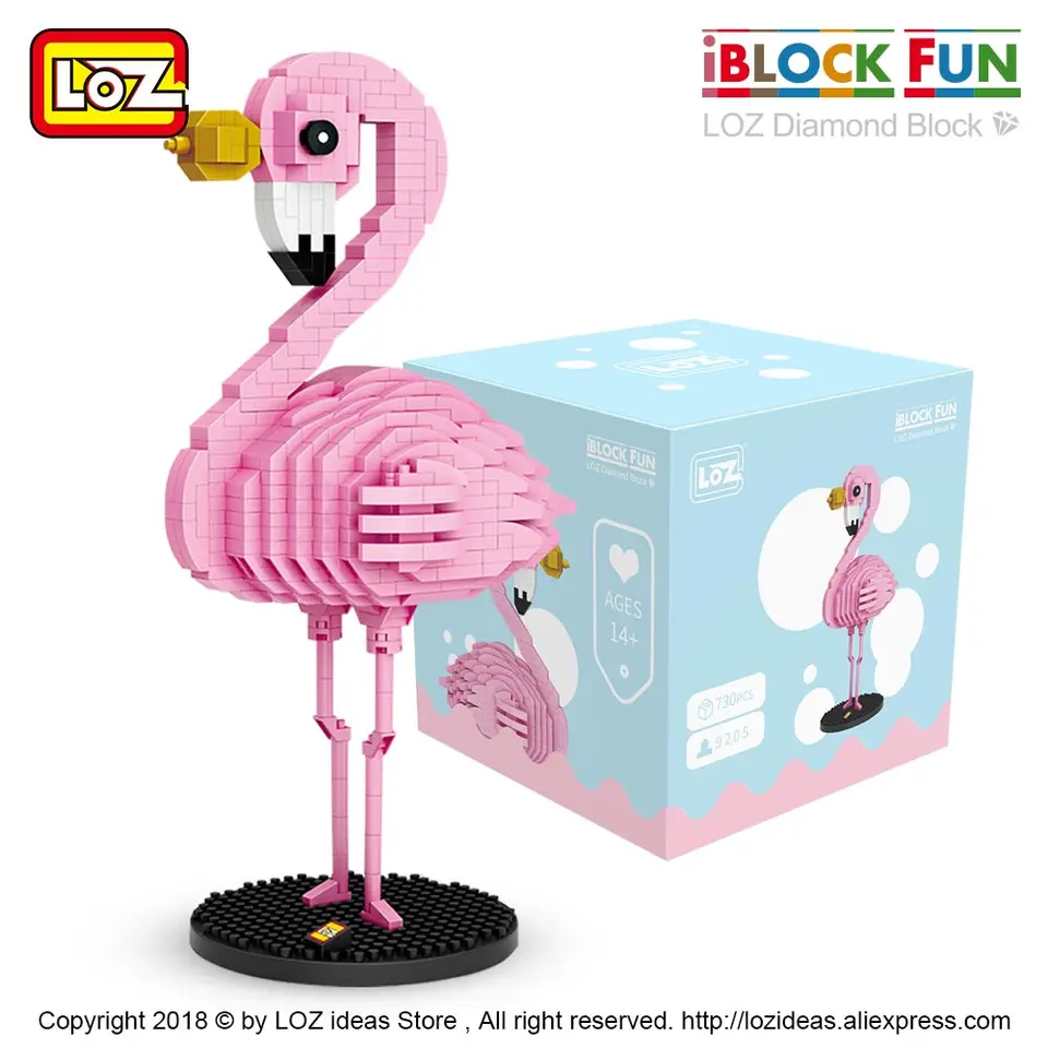flamingo building blocks