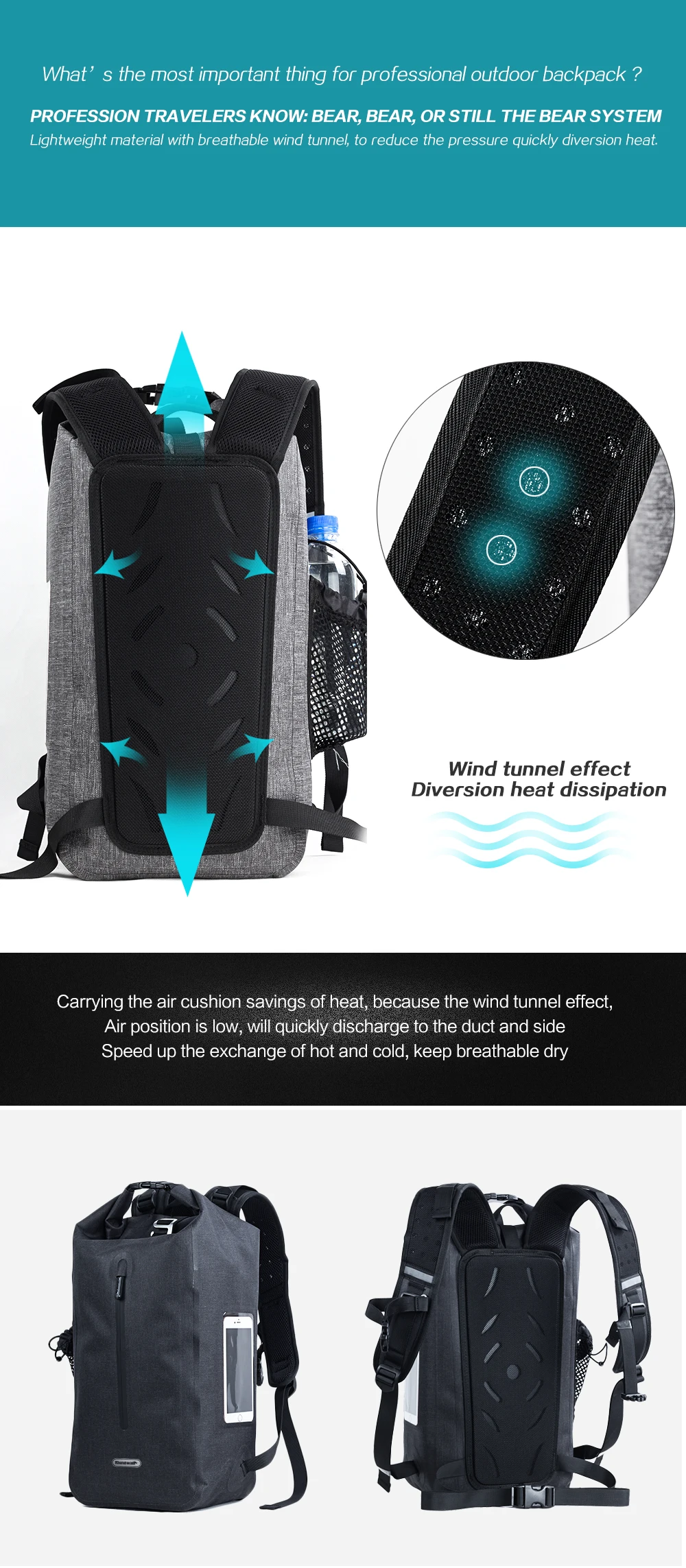 Top Rhinowalk 25L Full Waterproof Ultralight Backpack TPU Outdoor Long Distance Cycling Backpack Travel MTB Bike Riding Rucksack 13 Top Rhinowalk 25L Full Waterproof Ultralight Backpack TPU Outdoor Long Distance Cycling Backpack Travel MTB Bike Riding Rucksack 13