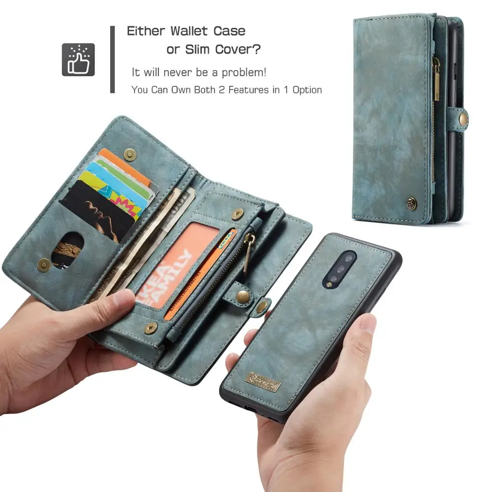 Роскошный, с магнитной застежкой ТПУ задняя крышка Coque для One Plus 7 OnePlus 7 Pro 1+ 7 Pro Чехол из искусственной кожи на молнии чехол-бумажник для телефона с отделениями для карт Fundas