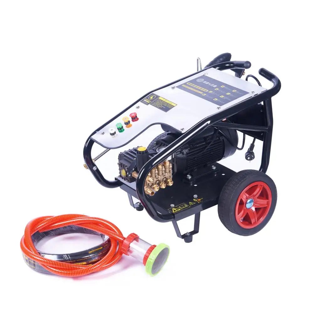 220v Single Phase Electric 2.2kw100 Kg Pressure Car Wash Intelligent Ultra High Pressure Washing Machine Induction Motor Faucet