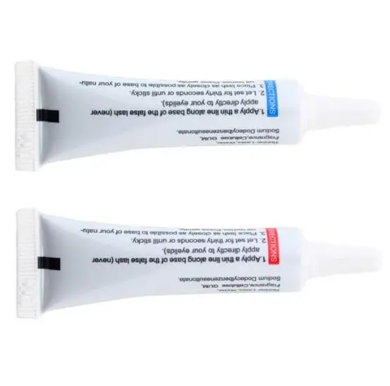 

2 Pcs WATER PROOF FALSE EYELASH ADHESIVE EYELASH GLUE Black / White Eyelash Adhesive Makeup Tools Free Shipping