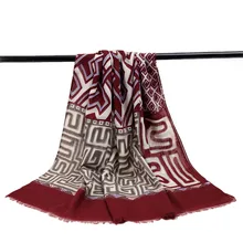Autumn Winter Scarf Tartan Scarves Women Plaid Scarf Cotton Pashmina Long Shawls and Scarves Warm Bufandas Ladies Echarpe Warm