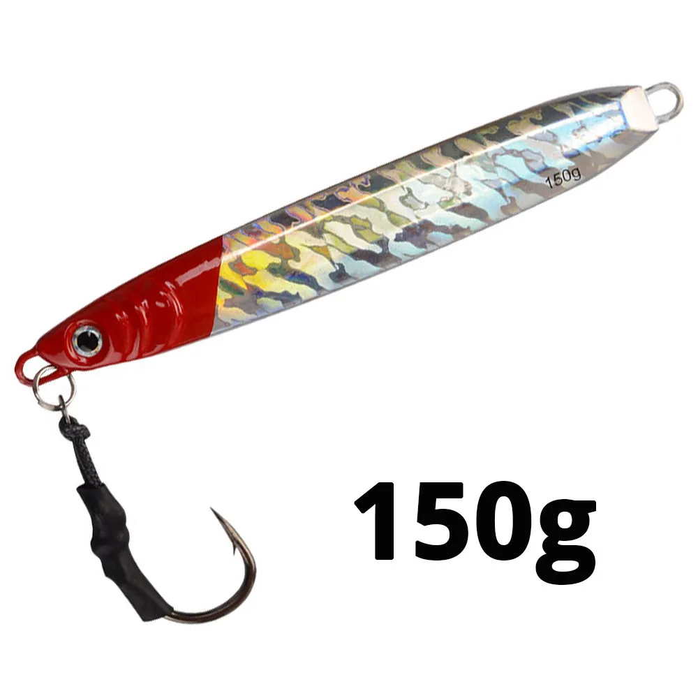 KastKing 100 г 150 г приманка для морской рыбалки с одним крюком, 4 цвета, Морская Лодка, жесткая металлическая приманка для рыбалки - Цвет: 150g-2