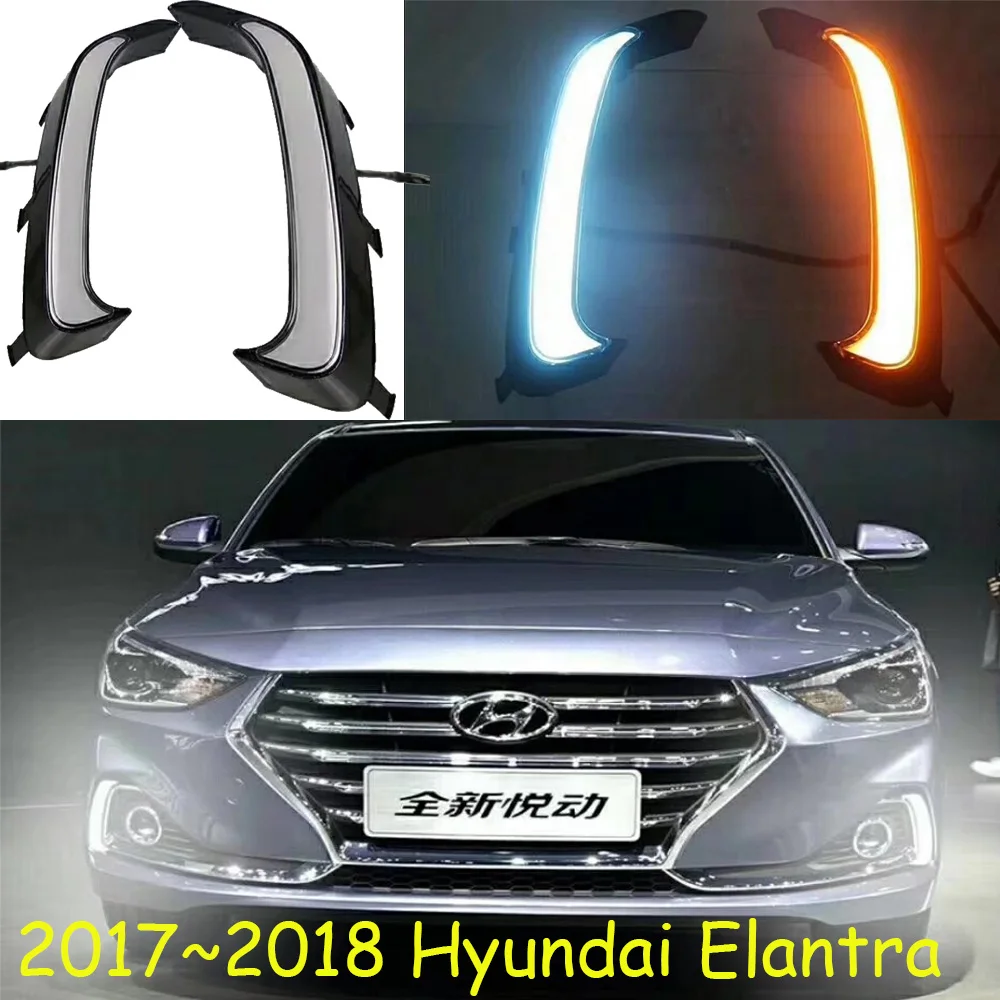Фары для HUNDAI Elantra светодиодный 2017 ~ 2018 Бесплатная доставка! Противотуманные фары