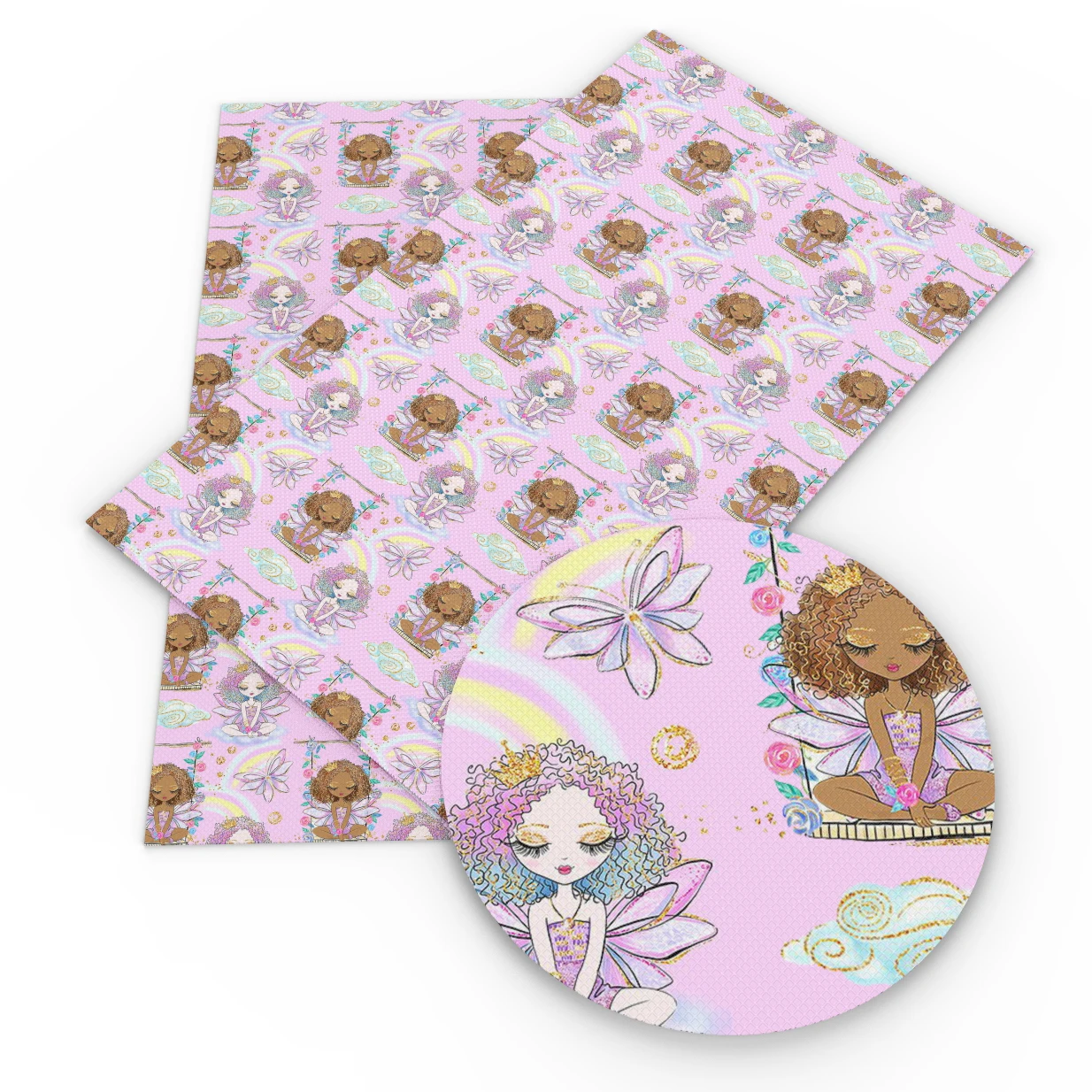 

David accessories 20*34cm Girls Animal Dots Faux Synthetic Leather Fabric Sewing,DIY Decorative HairBows Bags Shoes,1Yc4836