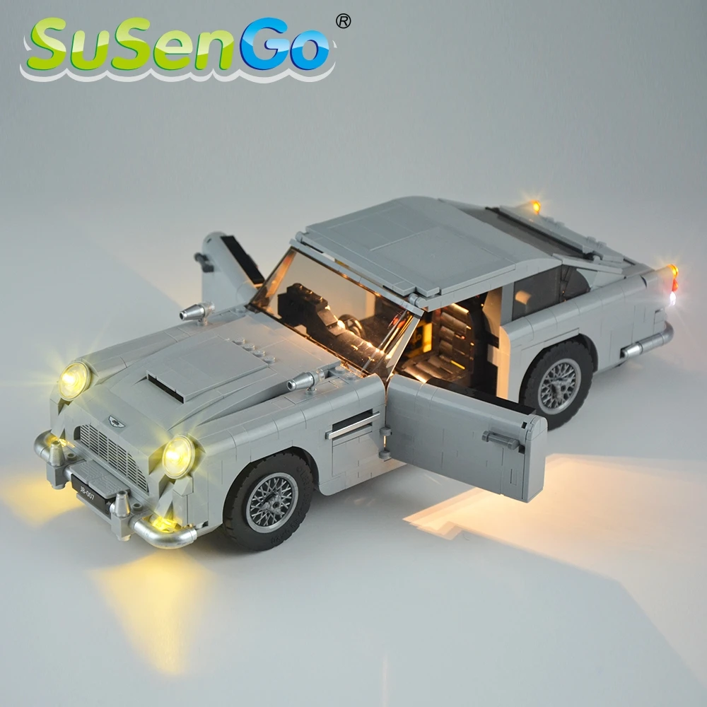 Светодиодный светильник SuSenGo для 10262 набор 21046 Creator Jame' s Bond Aston Marting DB5 совместимый